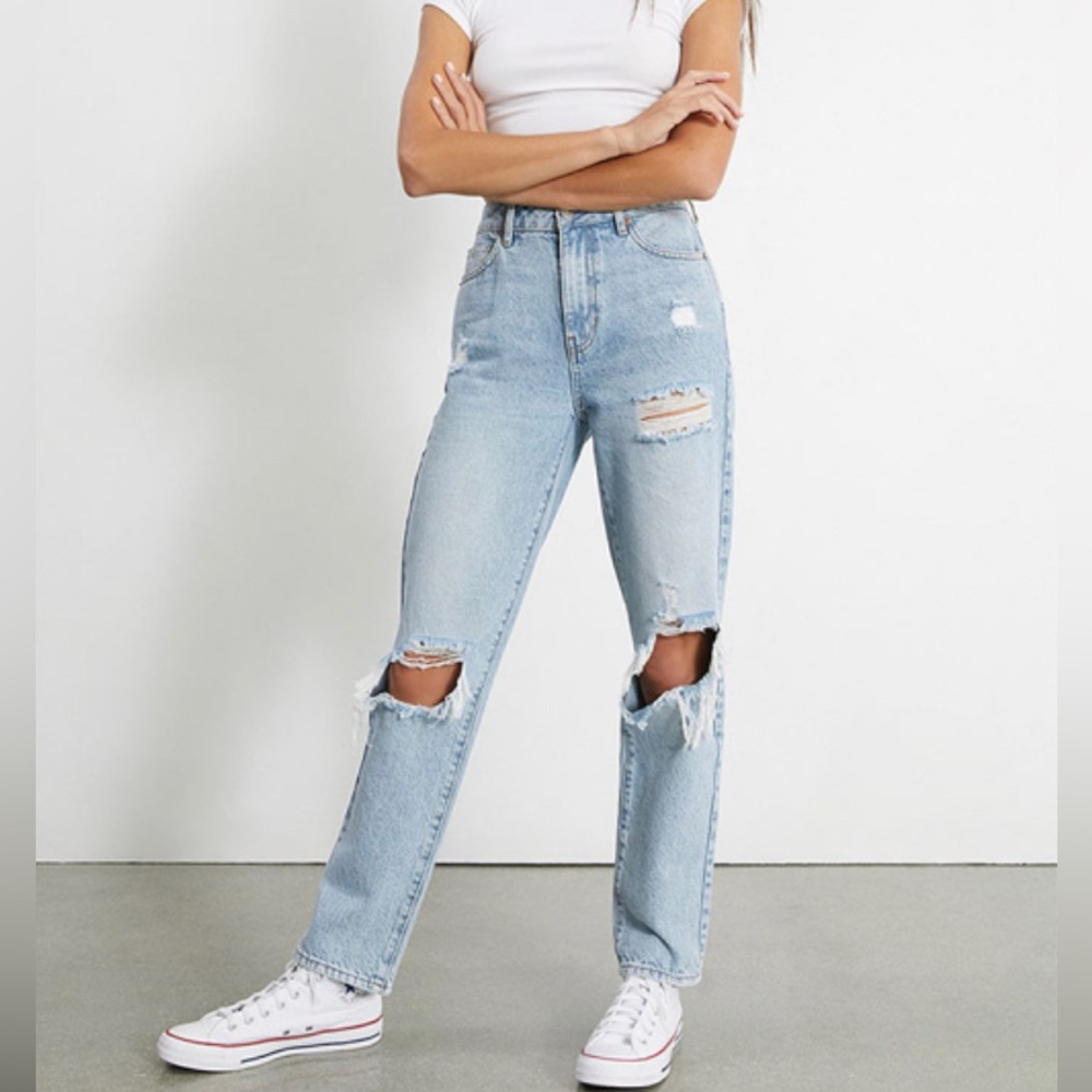 pacsun size 22 distressed mom jeans